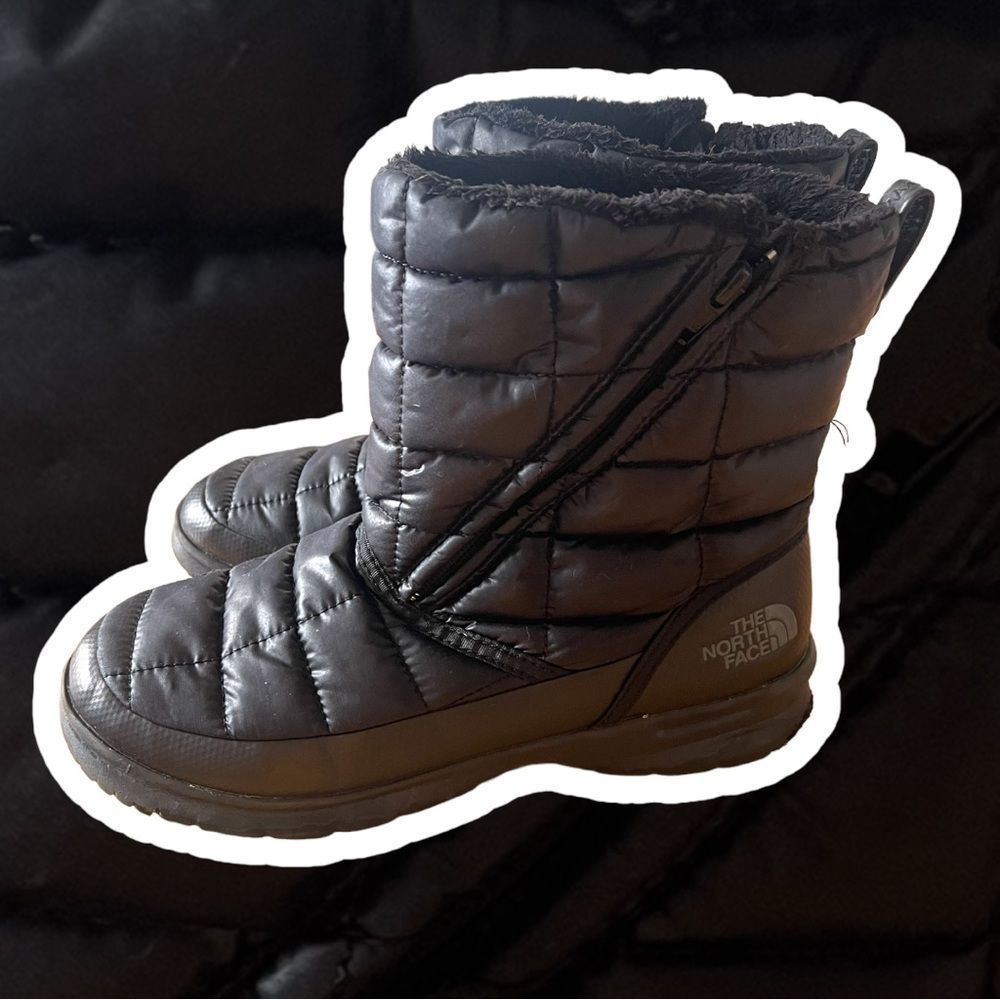 NORTH FACE Thermo Microbaffle Bootie Zip Sz 8